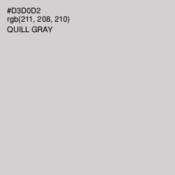 #D3D0D2 - Quill Gray Color Image
